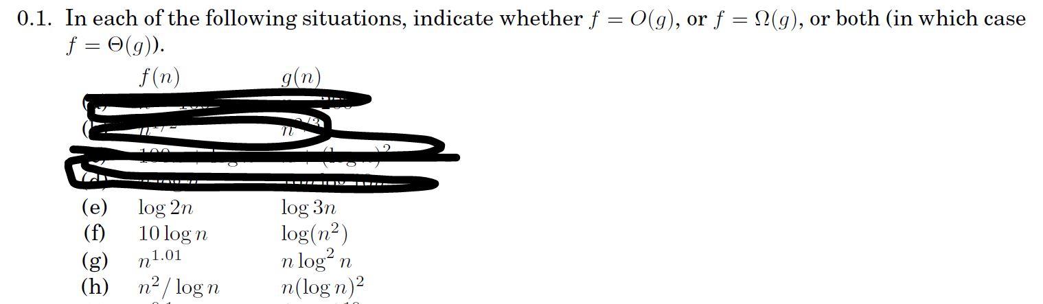 0 1 In Each Of The Following Situations Indicate Whether F 0 G Or F 12 G Or Both In Which Case F O G F N 1