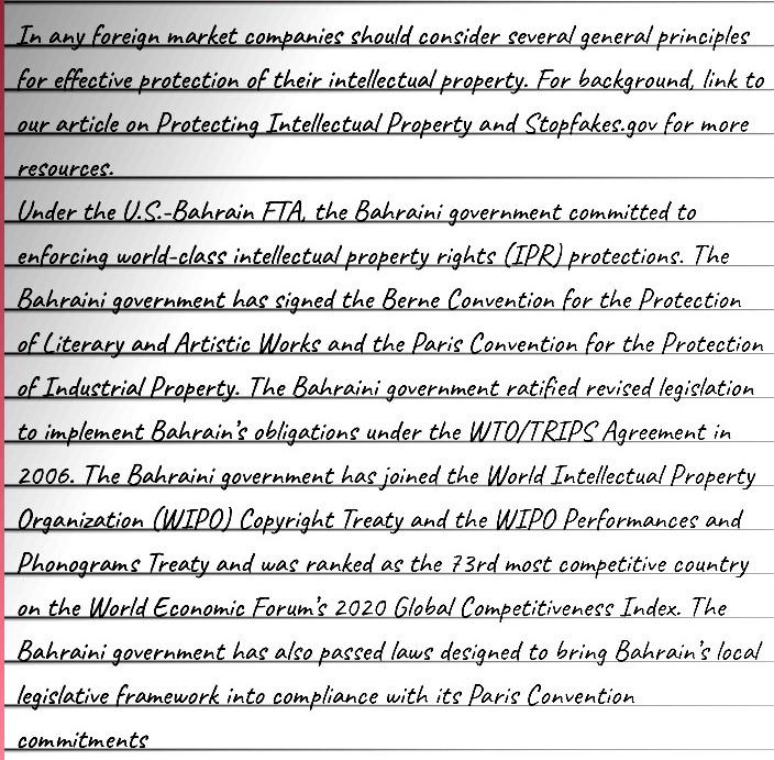 In Any Foreign Market Companies Should Consider Several General Principles For Effective Protection Of Their Intellectua 1