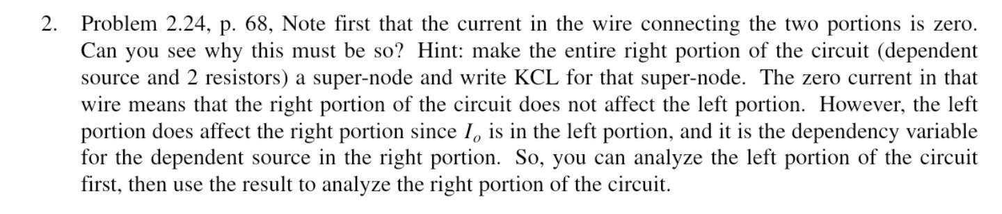 2 Problem 2 24 P 68 Note First That The Current In The Wire Connecting The Two Portions Is Zero Can You See Why Thi 1