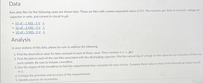 Experiment 1 Changing Time Constant With Resistance Objective In This Experiment We Will Measure Voltage On A Discharg 3