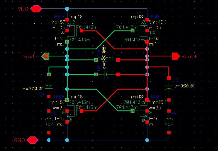 Vdd Mp 18 Pmmp18 Mp 18 1 8 W 3u 11791 413m 1 8 1 8 Mp 18 701 413ml W 3u 1 8 701 413m L Lu M 1 I 10 701 413m M 1 Vout 1