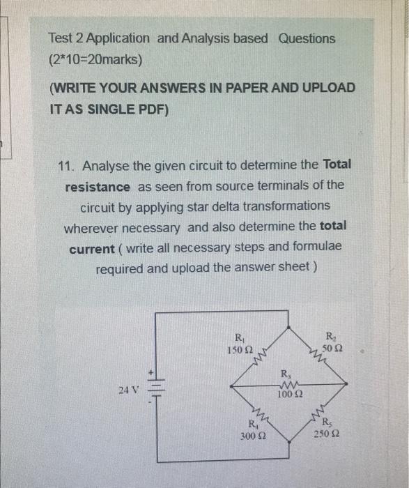 Test 2 Application And Analysis Based Questions 2 10 20marks Write Your Answers In Paper And Upload Itas Single Pdf 1