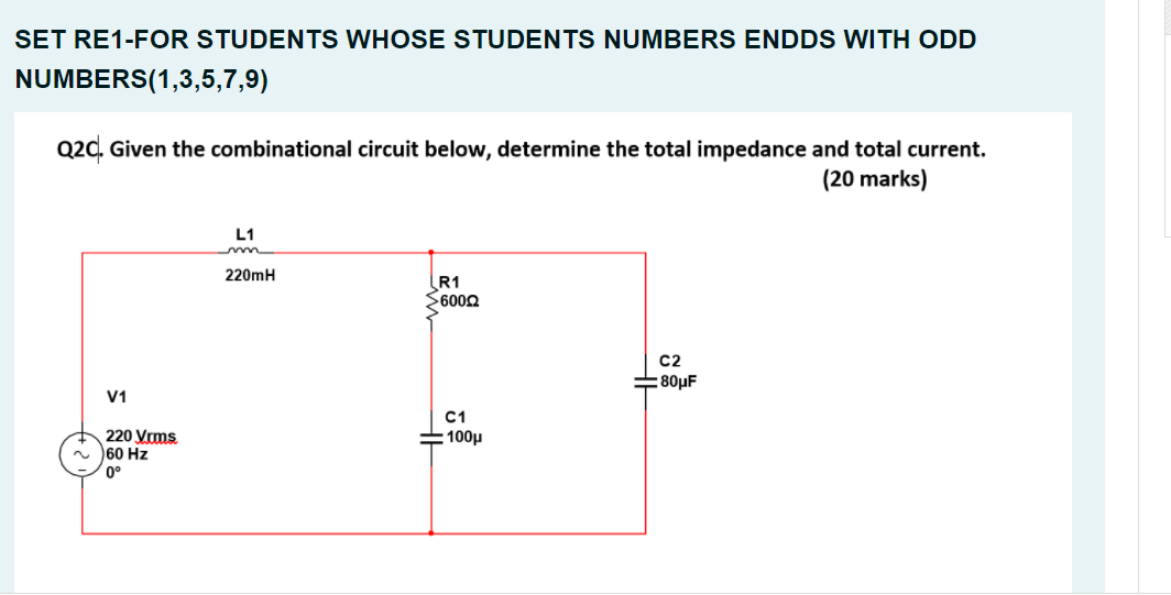 Set Re1 For Students Whose Students Numbers Endds With Odd Numbers 1 3 5 7 9 Q20 Given The Combinational Circuit Below 1