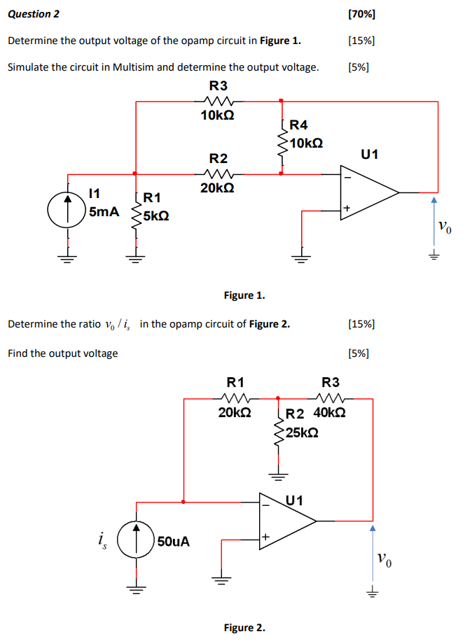 Question 1 30 For The Circuit Shown In Figure 1 Vs1 Is A Sinusoidal Signal Of A Peak Amplitude Of 200mv And Frequenc 2