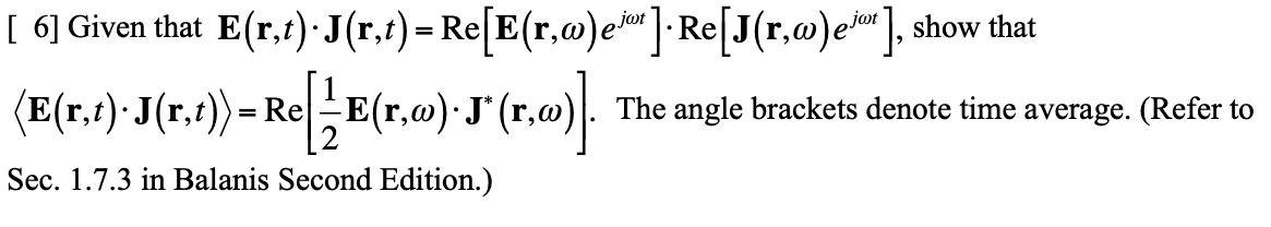 6 Given That E R T J R T Re E R W E Son Re J R Elen Show That E E T J Rx1 Rel B 1 0 J R Cv The A 1