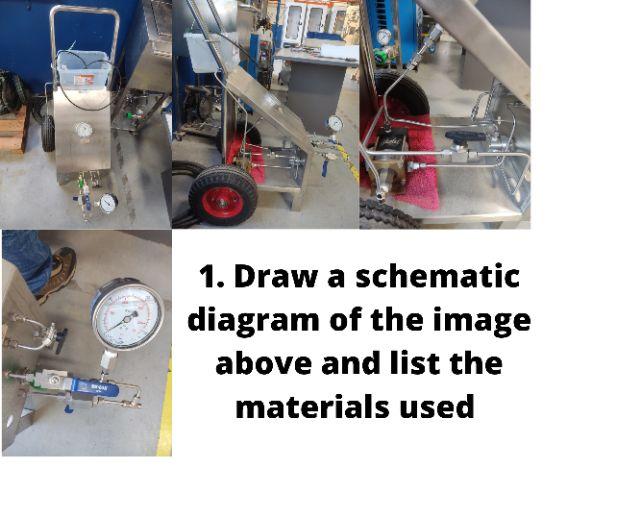 1 Draw A Schematic Diagram Of The Image Above And List The Materials Used 1