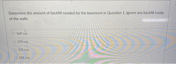 Determine The Amount Of Excavation Needed For The Basement In Following Figures A 1 Foot Working Distance Is Required A 3