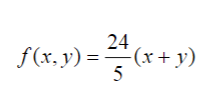 Let X And Y Be Two Av With Joint Density Find 1