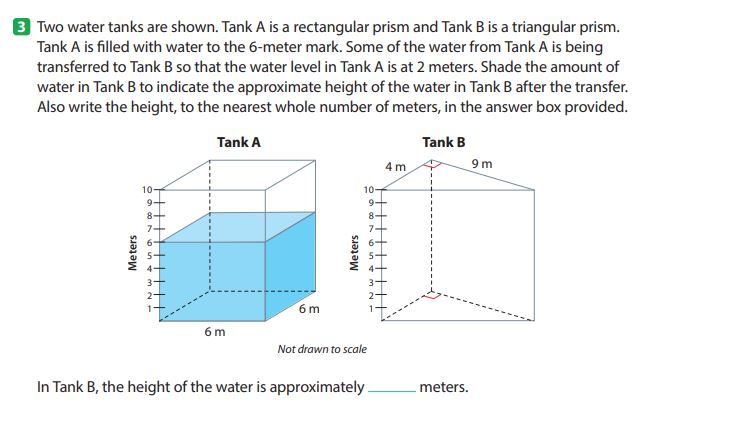 Two Water Tanks Are Shown Tank A Is A Rectangular Prism And Tank B Is A Triangular Prism Tank A Is Filled With Water T 1