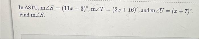 In Astu Mzs 11x 3 O Mzt 2x 16 And Mzu X 7 O Find Mzs 1