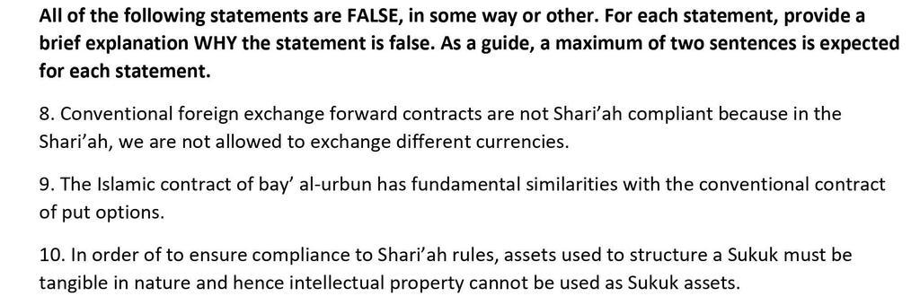 All Of The Following Statements Are False In Some Way Or Other For Each Statement Provide A Brief Explanation Why The 1