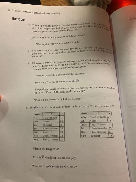 190 Statistics And Research Methodology A Dentre Comertation Questions G 1 This Is A Pure Logic Question Note That The 1