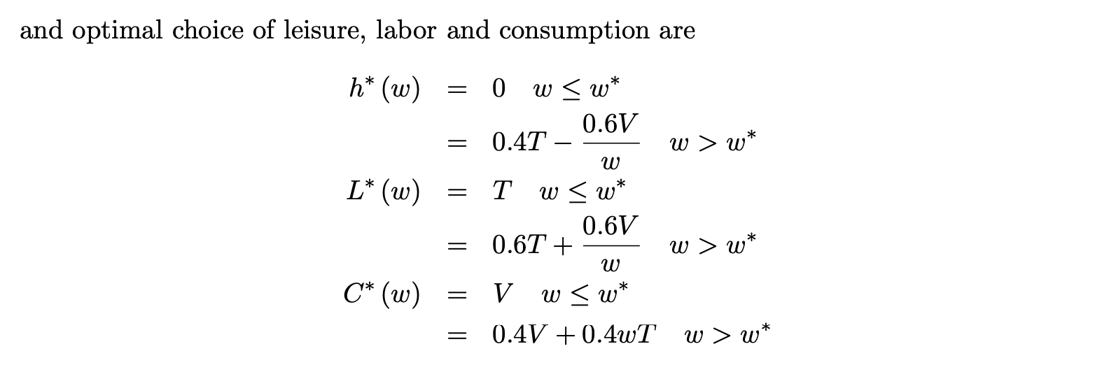 Assume That Worker S Utility Function Is Given By U C L 0 4 In C 0 6 In L In Class Topic 02 We Showed That With Th 2