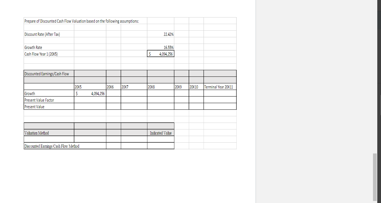 Build Up Method Simulation Assignment Prepare A Capitalization Rate And Company Specific Risk Using The Buildup Method 1
