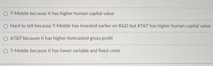 Which Company Potentially Should Have Higher Value Hint The Earlier The Company Invests In R D The Higher Market Valu 2