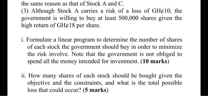 Done Assignment 1 Grp3 Question 1 The Government Of Ghana Has Available Gh 1 Billion Earmarked For Financing The Free Sh 3