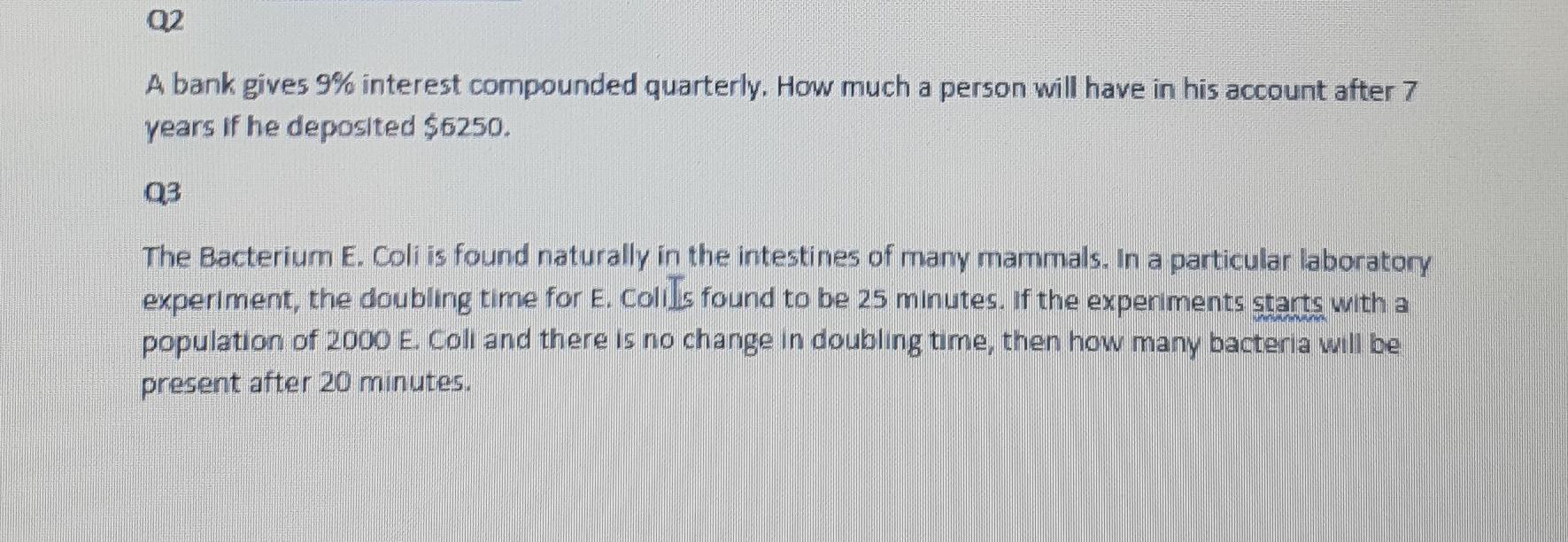 Q2 A Bank Gives 9 Interest Compounded Quarterly How Much A Person Will Have In His Account After 7 Years If He Deposit 1