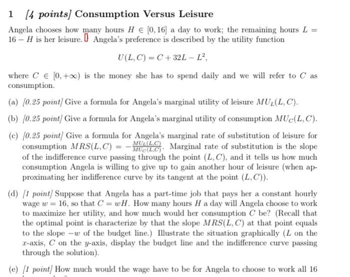 2 14 Points Property And Power Assume The Same Functions U And F As In The Previous Exercise Suppose That The Land Is 3