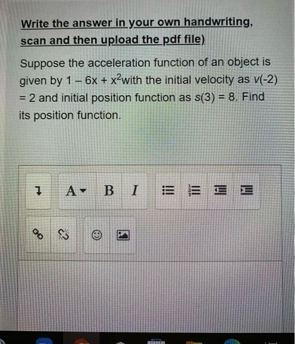 Write The Answer In Your Own Handwriting Scan And Then Upload The Pdf File Find The Arc Length Of Y X2 2 Between X 3
