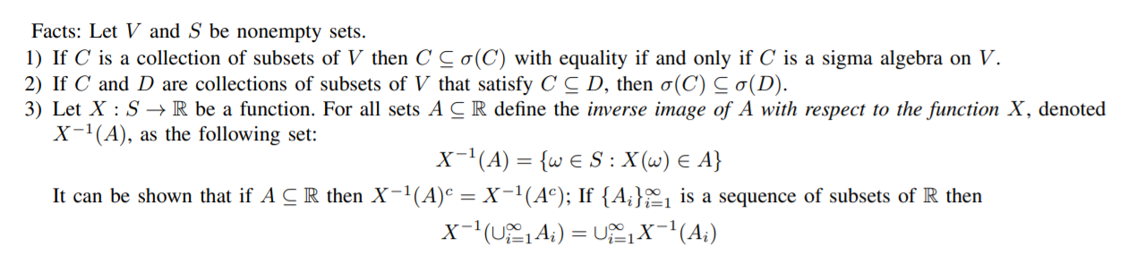 Facts Let V And S Be Nonempty Sets 1 If C Is A Collection Of Subsets Of V Then C Co C With Equality If And Only If C 1