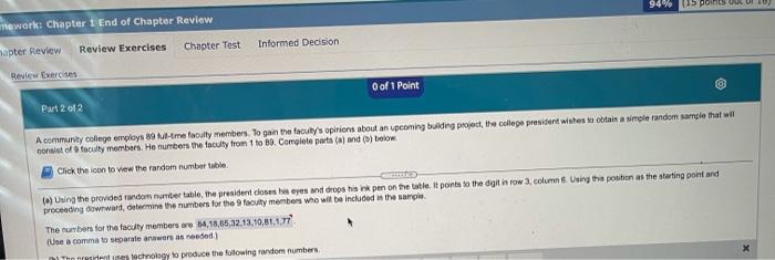 94 15 Points Mework Chapter 1 End Of Chapter Review Review Exercises Chapter Test Apter Review Informed Decision Revi 1
