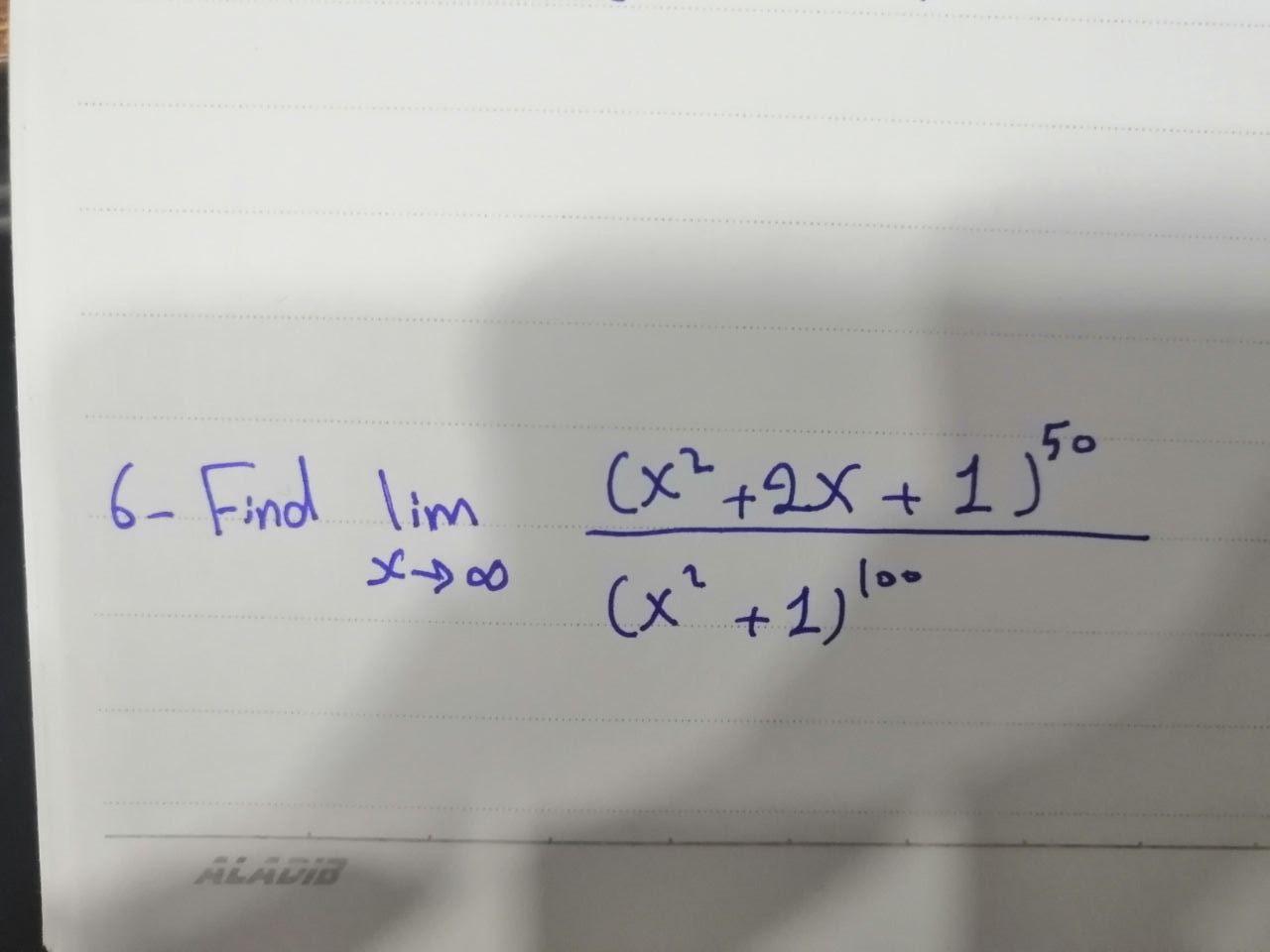 6 Find Lim X X2 2x 1350 X 1 X 1 10 Meado 1