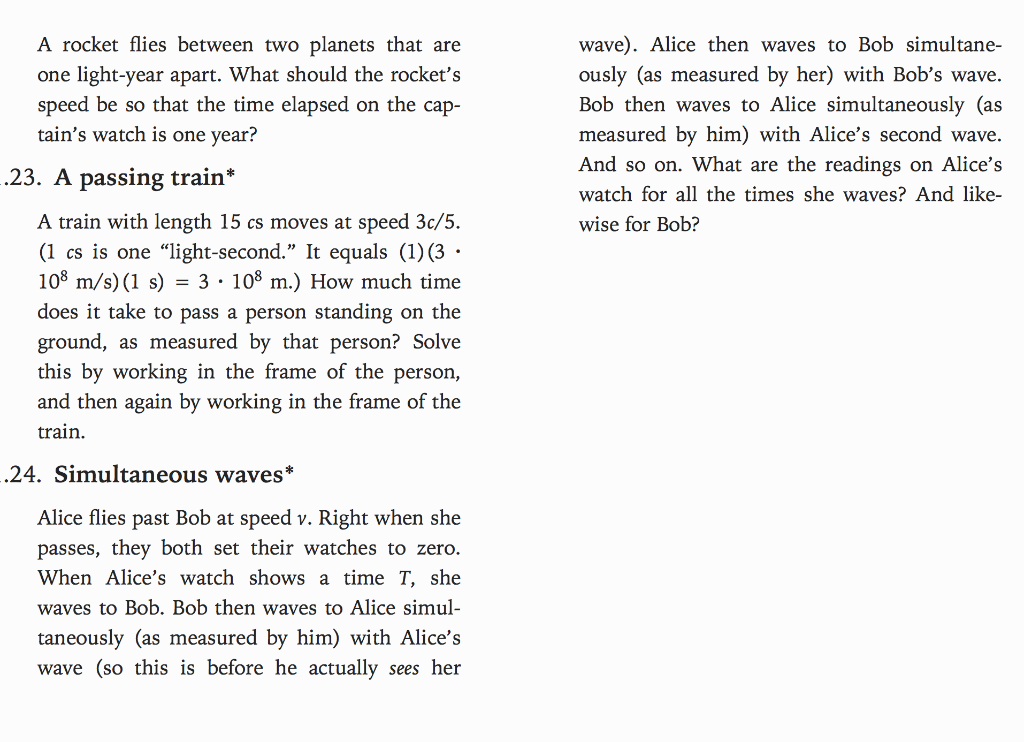 Wave Alice Then Waves To Bob Simultane Ously As Measured By Her With Bob S Wave Bob Then Waves To Alice Simultaneo 1