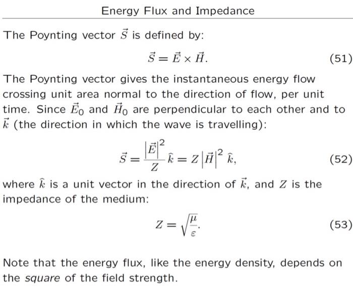 1 Demonstrate That An Electromagnetic Wave Propagating In Free Space May Have The Following Electric Field Amplitude An 4