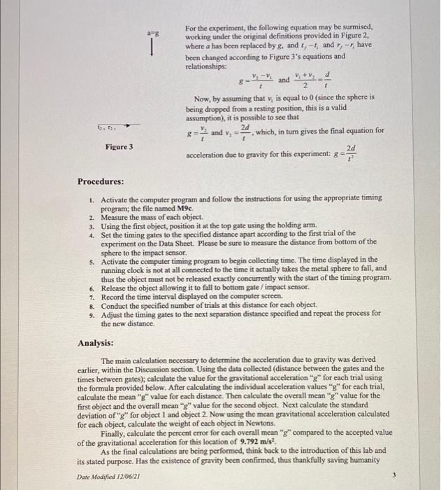 M9c Free Fall Acceleration Introduction Gravity Represents One Of The Central Concepts Of Physics In Fact Two Of The 3