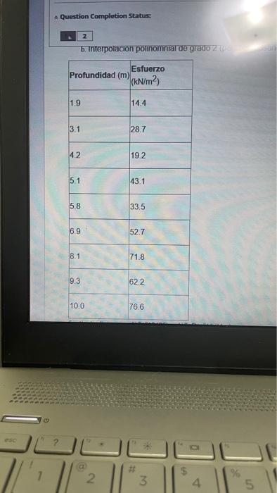 The Shear Stresses Of Nine Specimens Were Taken At Various Depths Of A Clay Layer As Shown In The Table Estimate The S 1