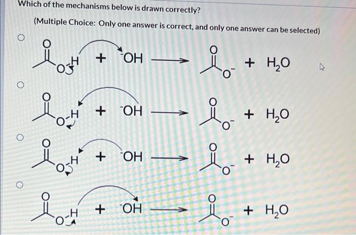 Which Electron Pushing Arrows Of The Resonance Structures Below Are Drawn Correctly Multiple Choice Only One Answer I 2