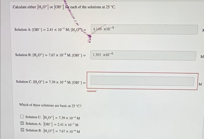 If The Kh Of A Weak Base Is 1 0 X 109 What Is The Ph Of A 0 10 M Solution Of This Base Www Ph Calculate Either H 2