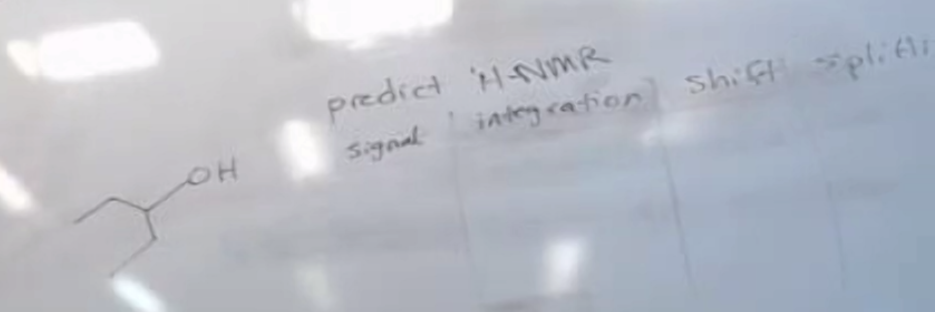 Predict H Nmr Signal Integration Shift Splitt Oh 1