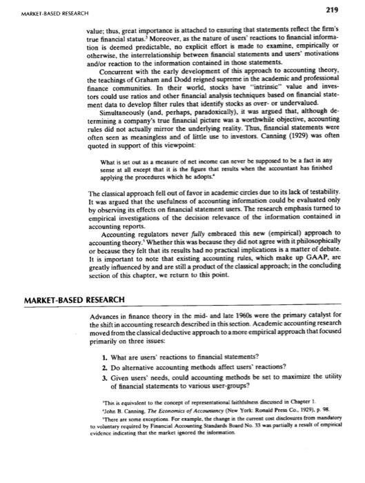 Market Based Research Assignment Due On Feb 24 Thursday Midnight Read All The Material Posted In This Week And Pp219 4
