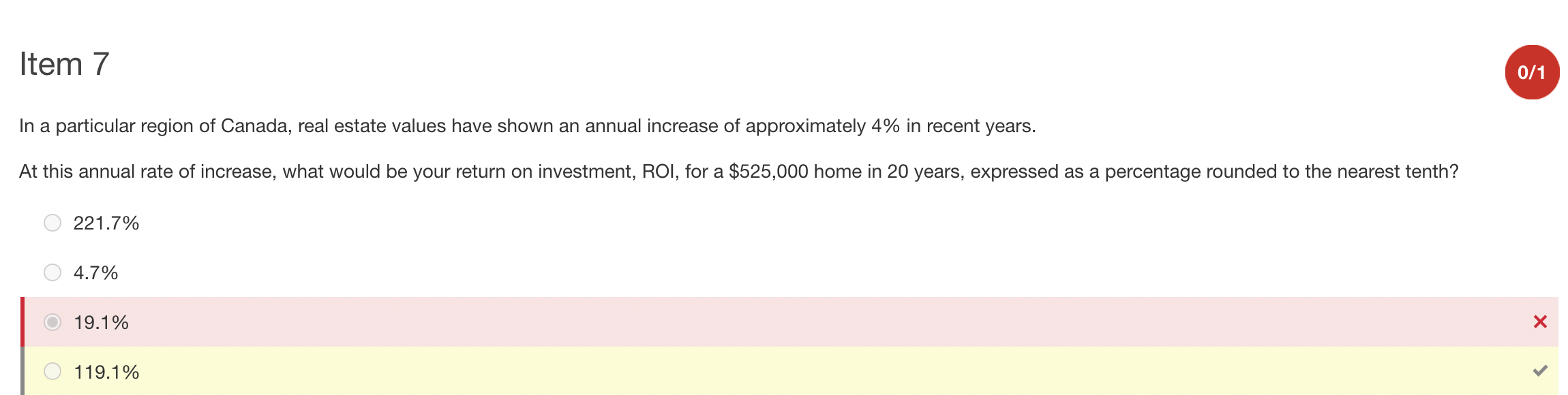 Item 7 0 1 In A Particular Region Of Canada Real Estate Values Have Shown An Annual Increase Of Approximately 4 In Rec 1