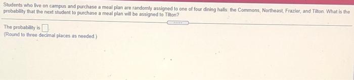 Students Who Live On Campus And Purchase A Meal Plan Are Randomly Assigned To One Of Four Dining Halls The Commons Nort 1