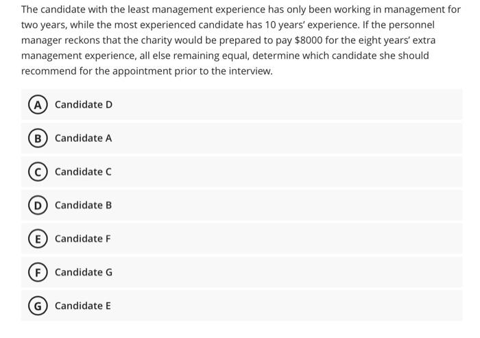 As An Experiment A Charity Decides To Use The Simple Multi Attribute Rating Technique Smart To Determine A Shortlist 2
