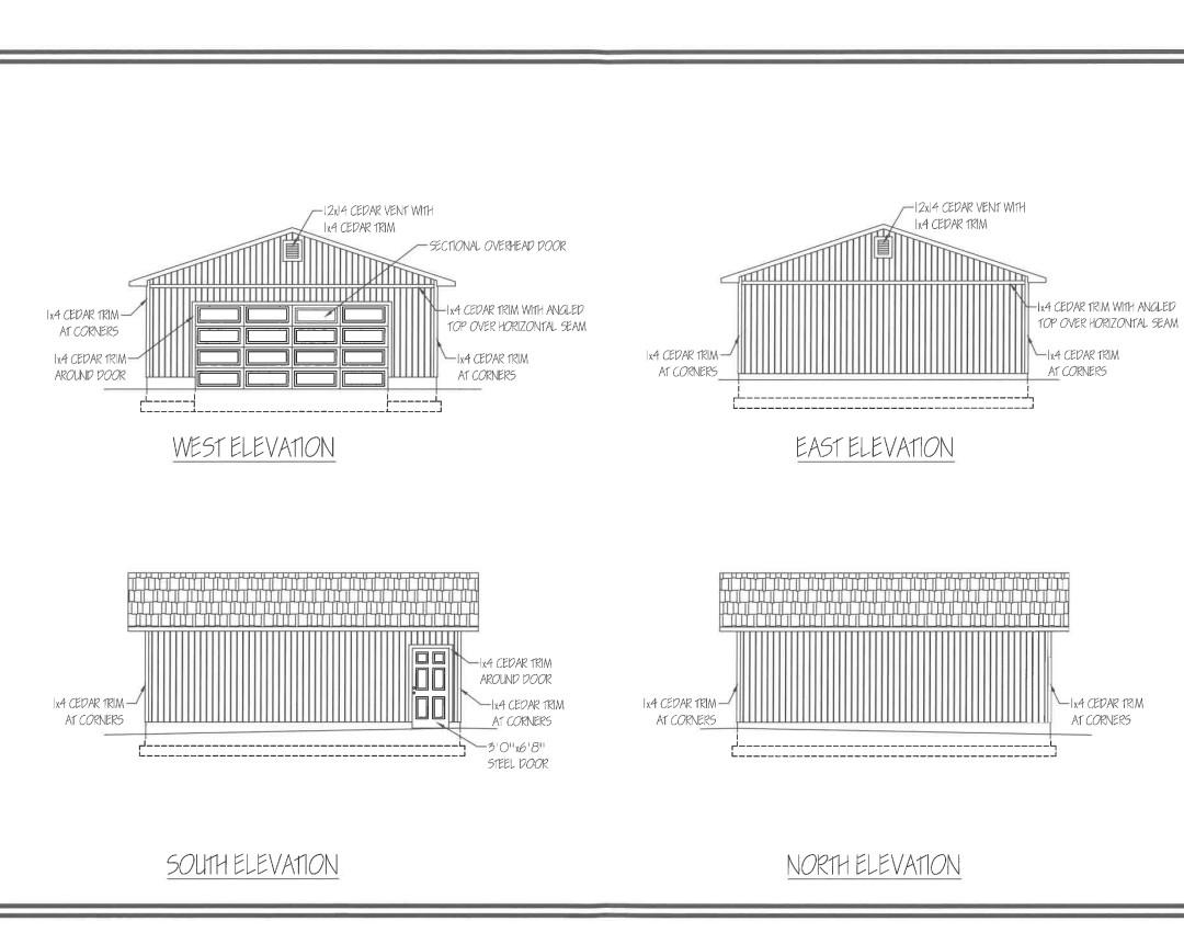 A2 Civil Engineering Make A Quantity Sheet In Excel Format For All The Lumber Used In The Residential Garage Plans 3