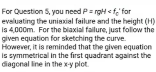 Question 5 15 Failure Of Concrete In Multiaxial Stresses Background A Concrete Gravity Platform Is One That Is Placed 2