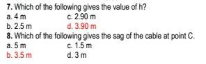 3m 3 M 2 M 2m 8 3 5kn 10 N 7 Which Of The Following Gives The Value Of H A 4 M C 2 90 M B 2 5 M D 3 90 M 8 Which 2
