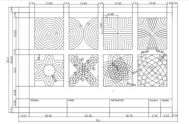 Use Autocad 1 Encode Given Title Block Layer Borders Blue 2 Encode Given Shapes And Forms Layer Objects Yellow 3 1