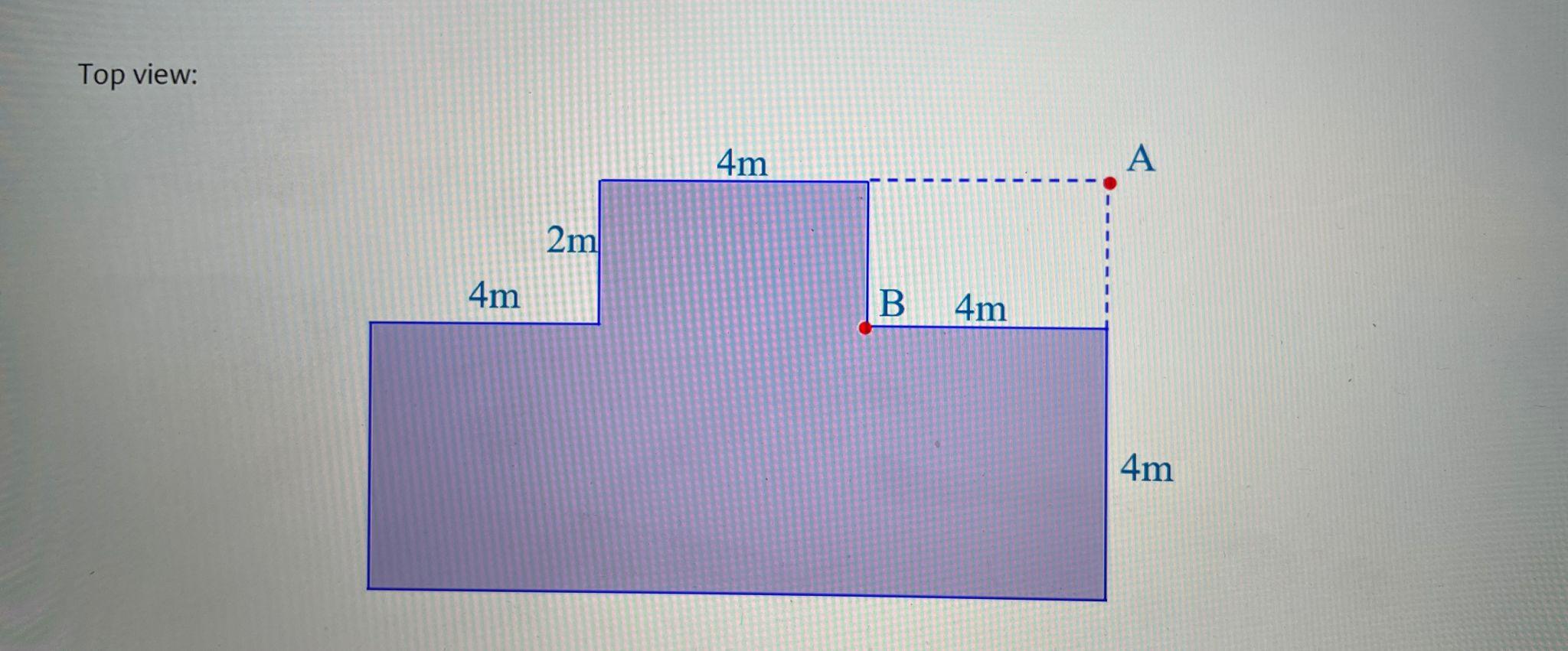 Top View 4m A 1 2m 4m B 4m 4m 1