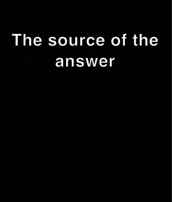 The Source Of The Answer 1
