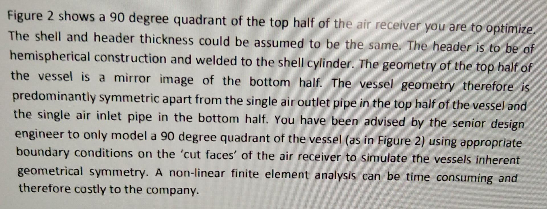 Can Someone Explain What Boundaries Conditions You Can Use On The Cut Face Of The 90 Degree Quadrant Shown In Figure 2 3