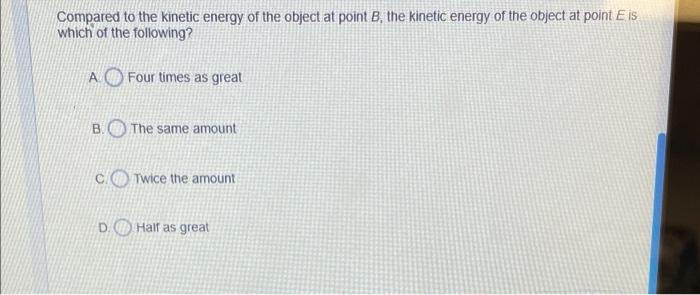 Passage 8062 Directions The Diagram Below Represents A 2 Kilogram Object On A Frictionless Track The Object Is Released 5