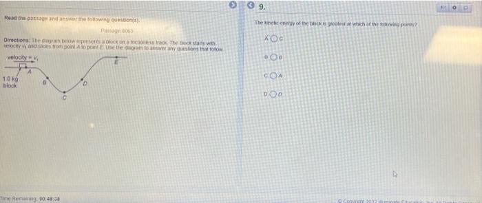 9 The One Of The Blocks Which The For Read The Passage And Answer The Following Cuestions 06 Directions The Below Con 1