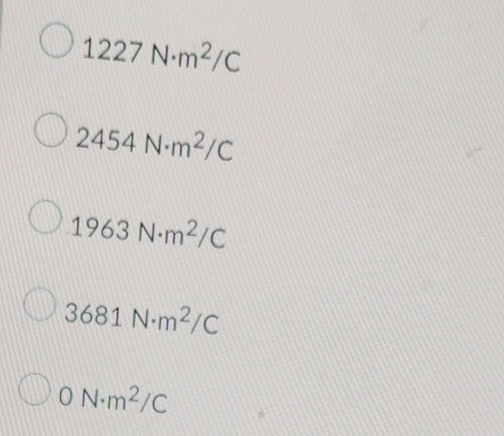 Question 10 5 Points A Closed Cylinder With A 1 25 M Radius And Length Of 3 M Is In A Uniform Electric Field A Of 250 2