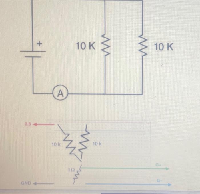 10 K M 10 K A 3 3 10 K W 10 K 102 Gnd Adding Two Resistors In Parallel 1 Calculate The Equivalent Resistance Calcu 1