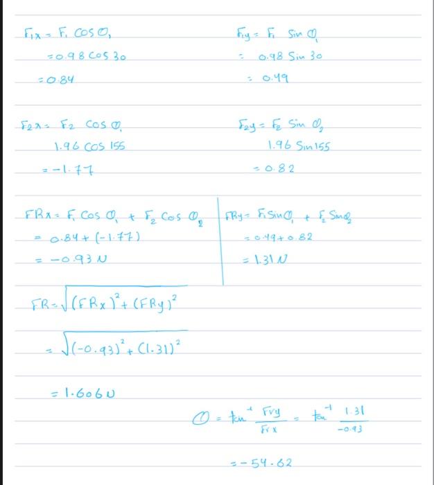 I Have The Answers For The Questions But My Teacher Wants To Graph The Vector And I Want It Perfectly Beacuse Of The Ang 7