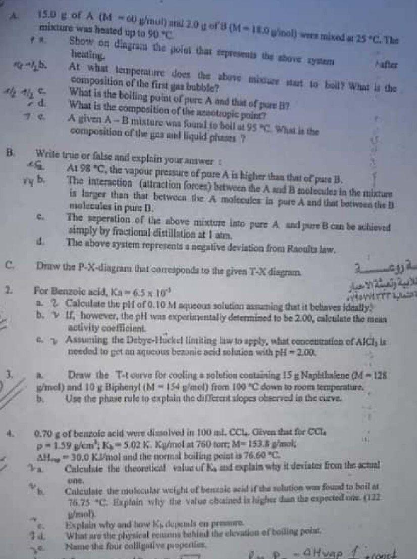 Lab Is E Of A M Mul Und 2 0 T B M 115 Pinol Was Mixed Ut 25 C Tie Mixture Was Heuted Up To 90 C Show On Diagram T 1